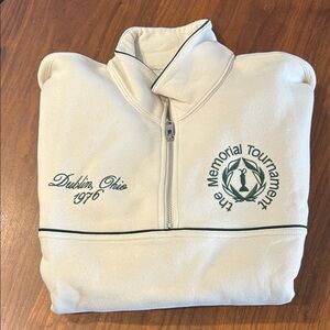 Abercrombie & Fitch Cream quarter zip